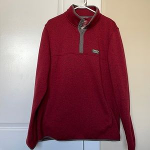 LL Bean mens sweater fleece pullover